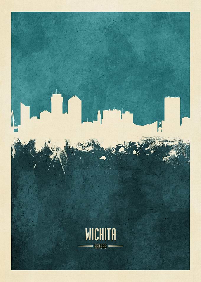 Wichita Kansas Skyline