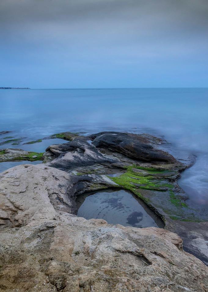 Calm winter day at the sea