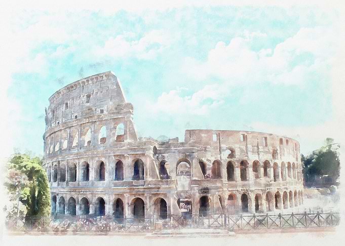 Colosseum rome italy