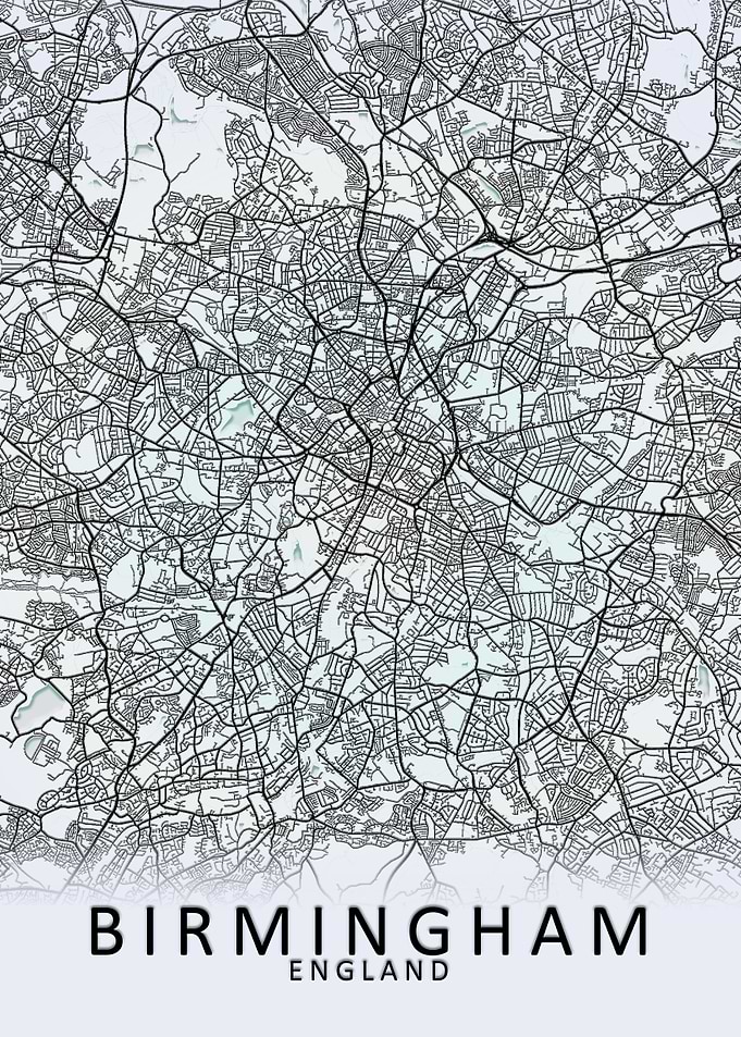 Birmingham White City Map