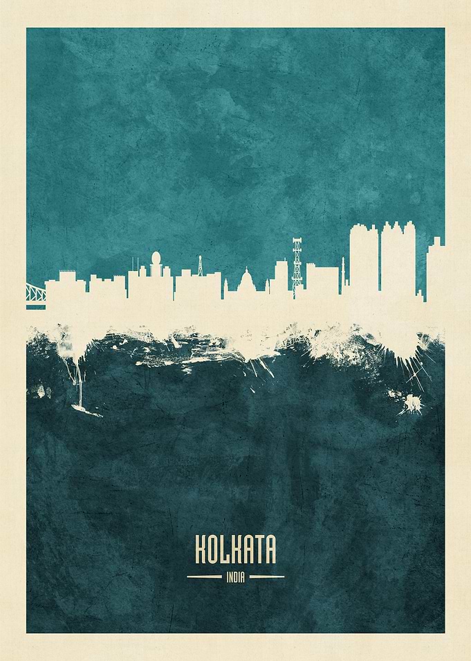 Kolkata India Skyline
