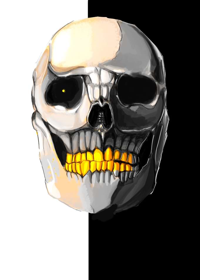 Gold metal Teeth