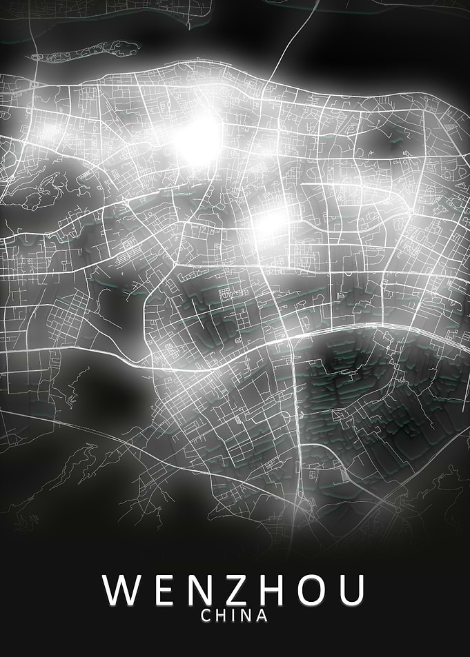Wenzhou LED Glow City Map