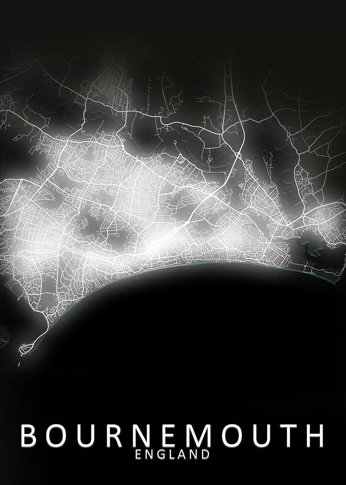 Bournemouth LED Glow Map