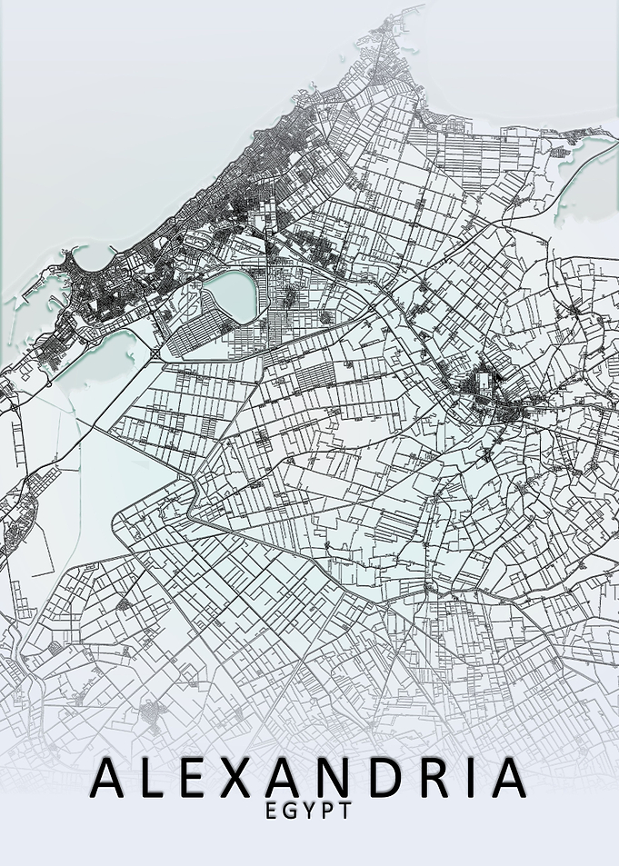 Alexandria White City Map