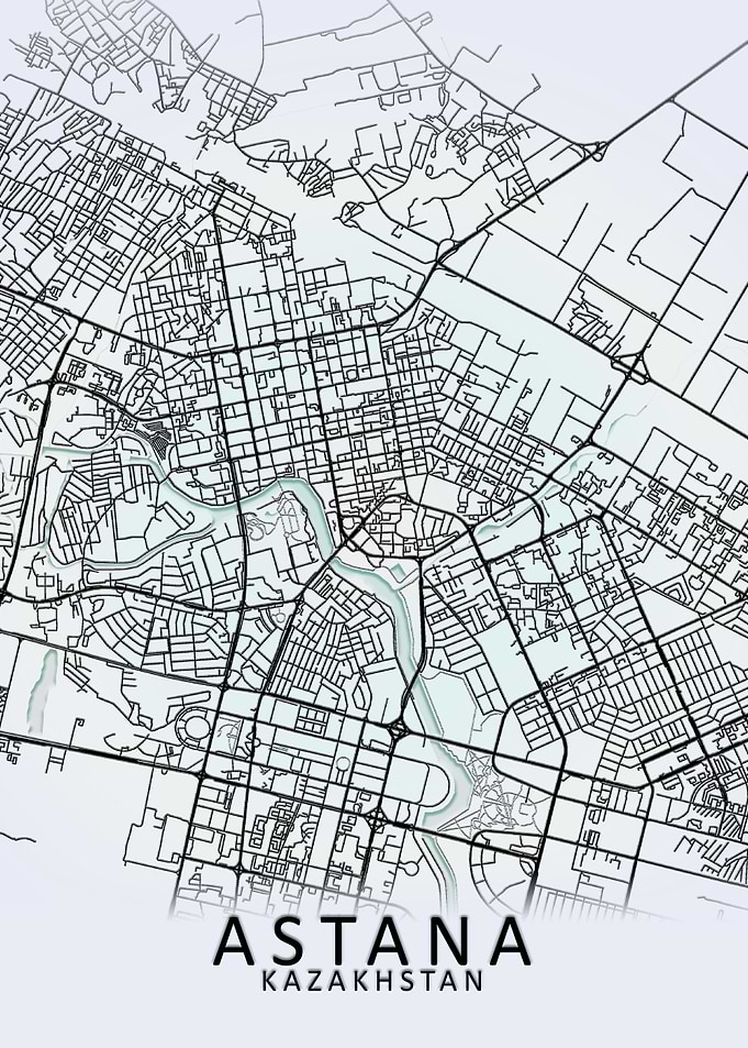 Astana White City Map