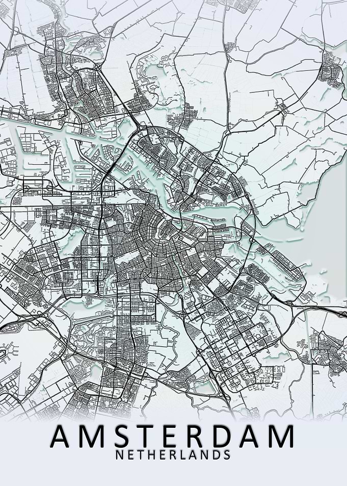 Amsterdam White City Map