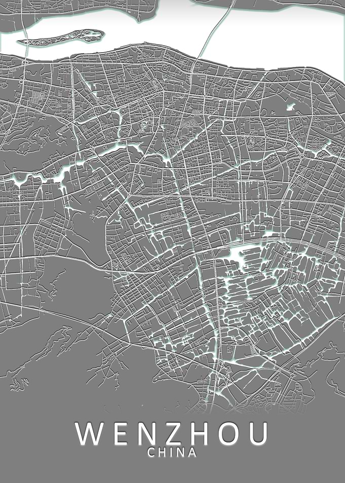 Wenzhou Grey City Map
