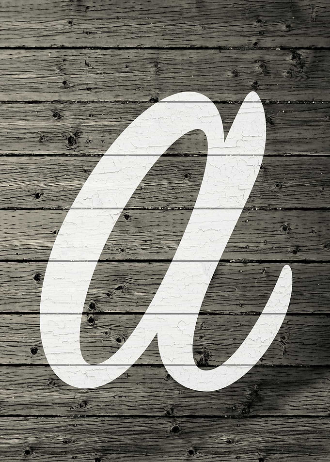 Letter A on Barn Wood