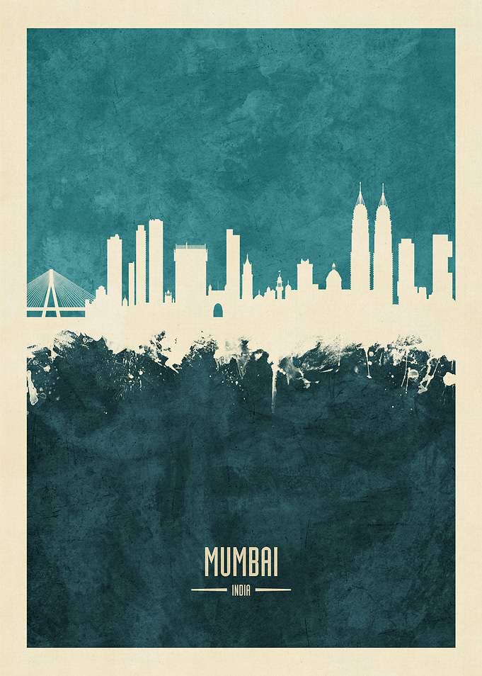 Mumbai India Skyline