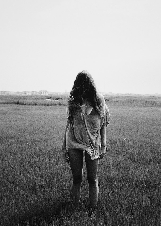 Woman on a field