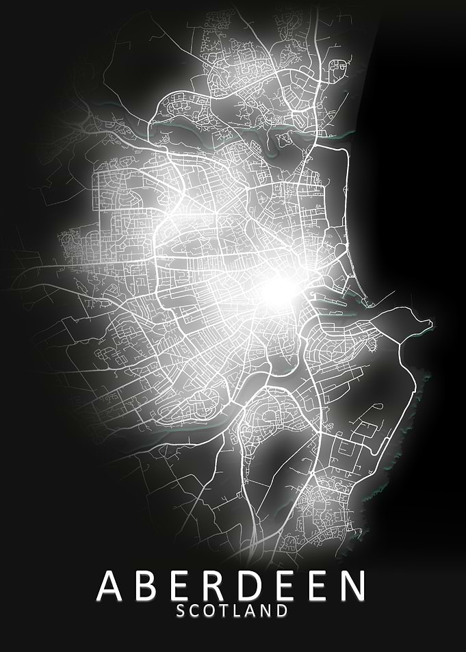 Aberdeen LED Glow City Map