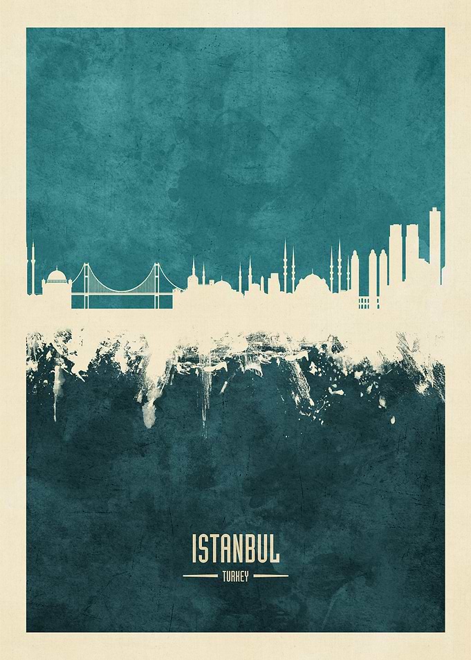 Istanbul Turkey Skyline