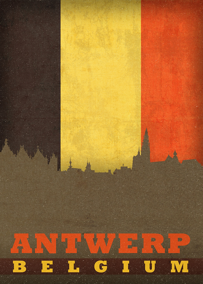 Antwerp City Skyline