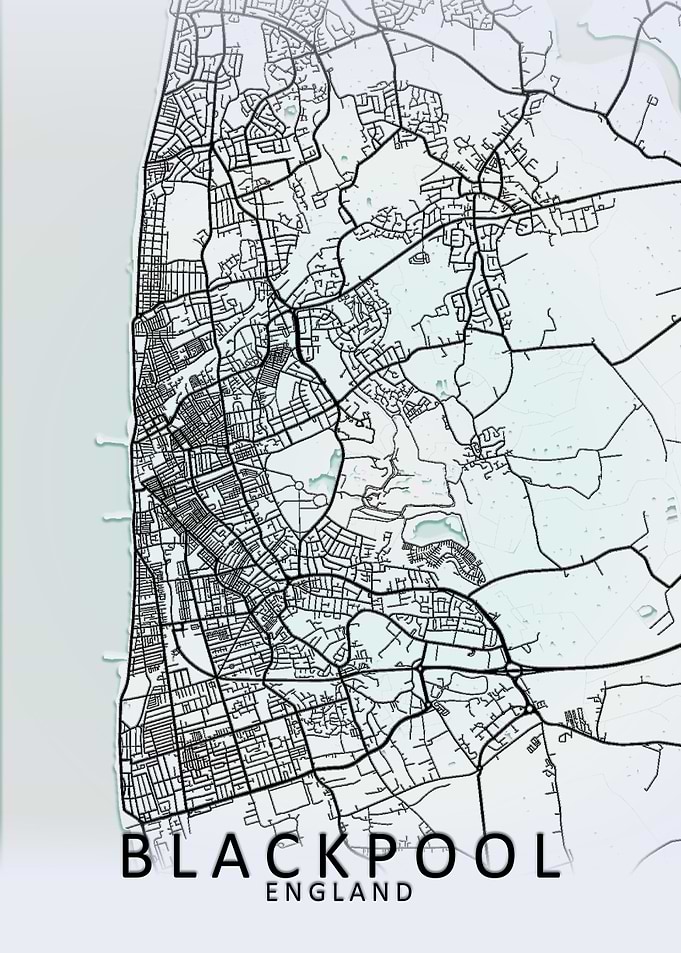 Blackpool White City Map