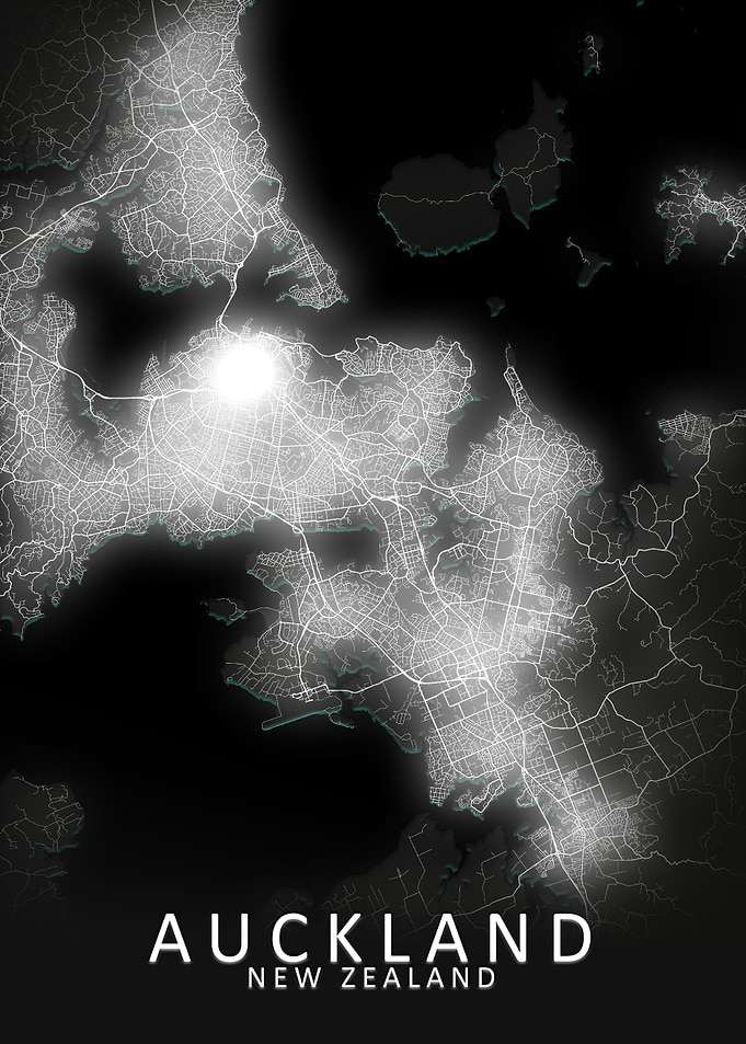 Auckland LED Glow City Map