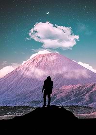 Colored Volcano