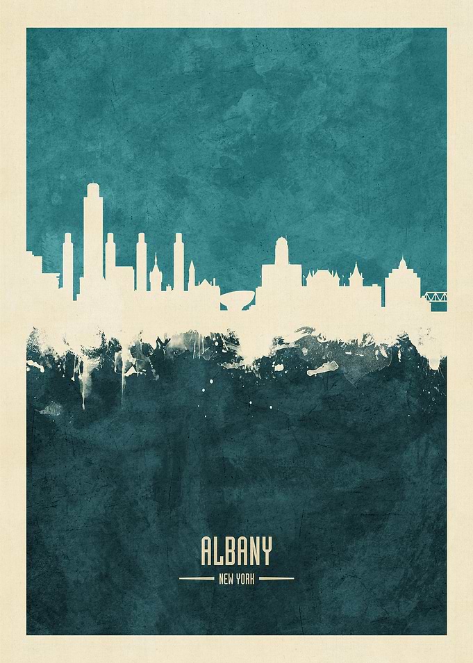 Albany New York Skyline