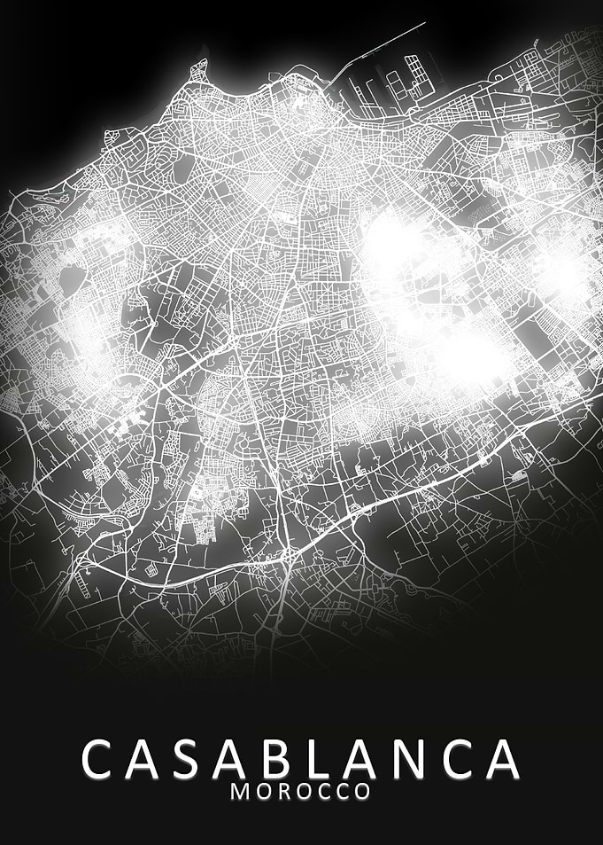 Casablanca LED Glow Map