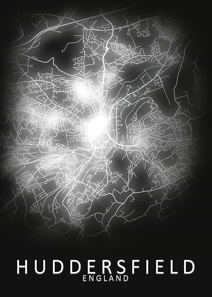 Huddersfield LED Glow Map