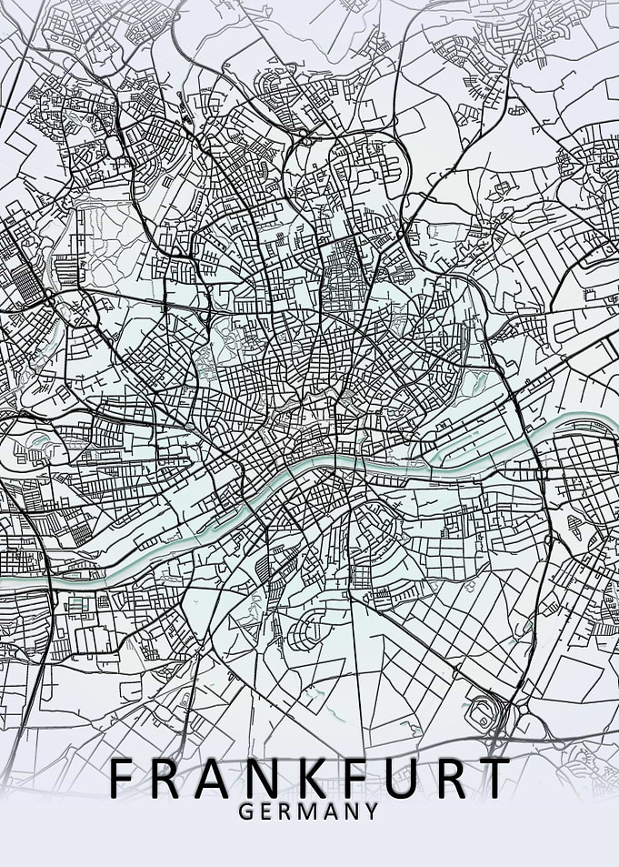 Frankfurt White City Map