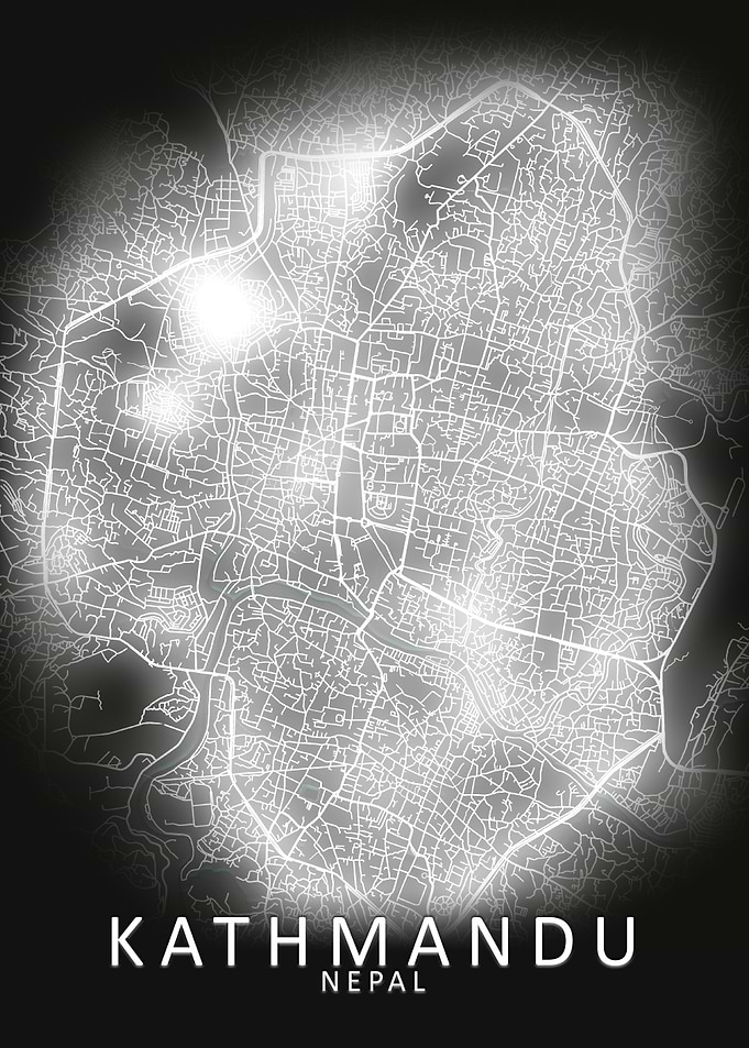 Kathmandu LED Glow CityMap