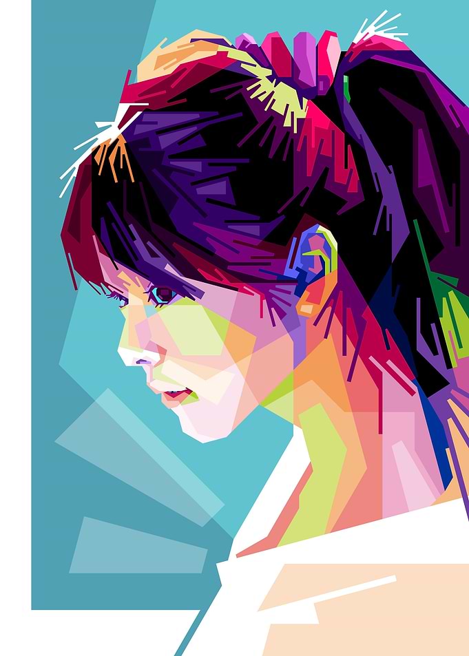 japanese girl pop art
