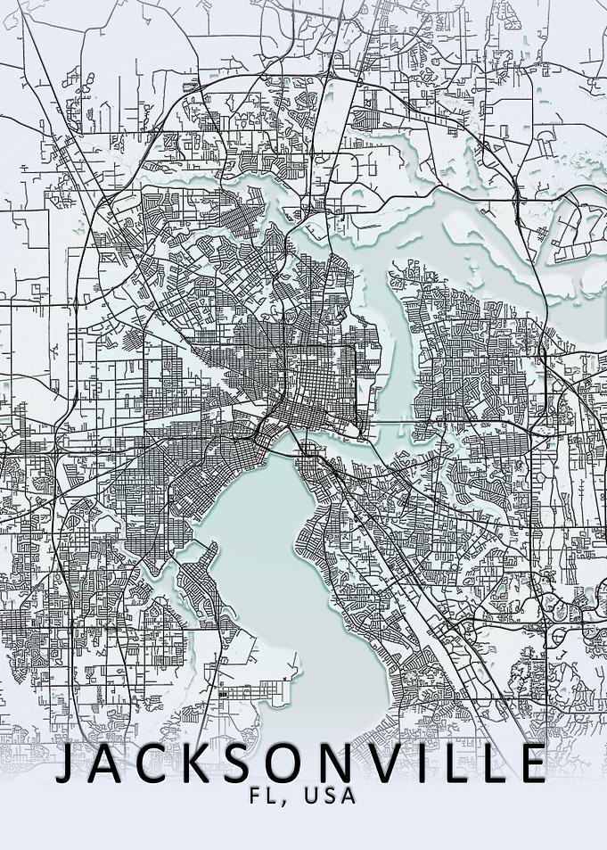 Jacksonville White CityMap