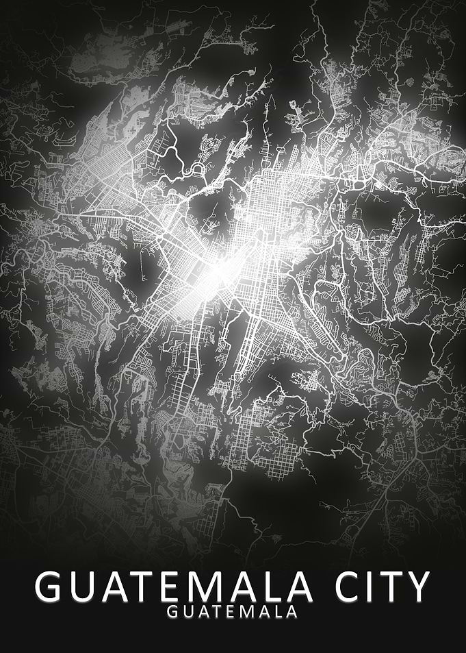 Guatemala City LED GlowMap