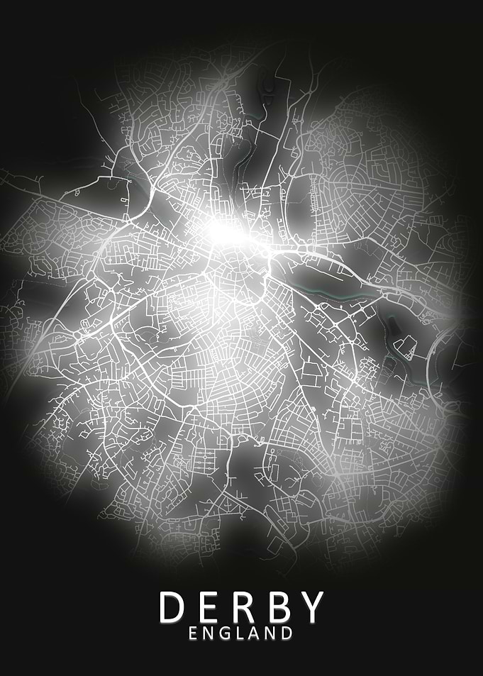 Derby LED Glow City Map