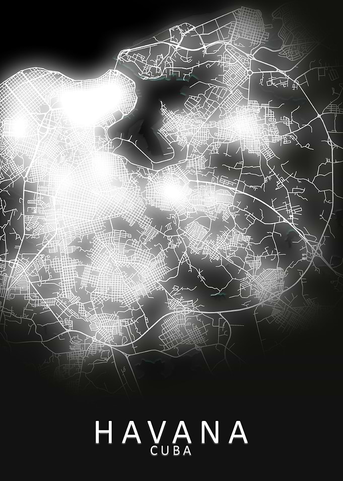Havana LED Glow City Map