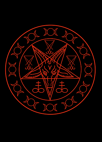 Wiccan symbols Baphomet