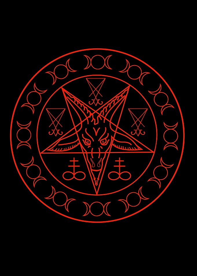 Wiccan symbols Baphomet