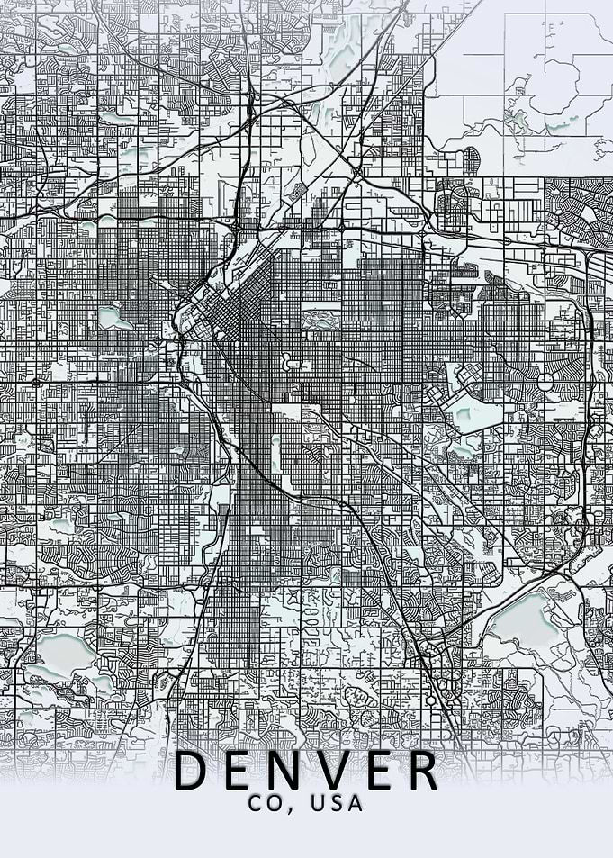 Denver White City Map