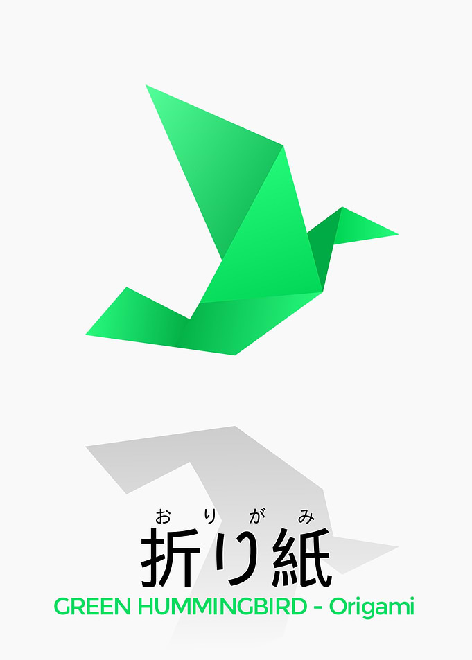 A Hummingbird Origami