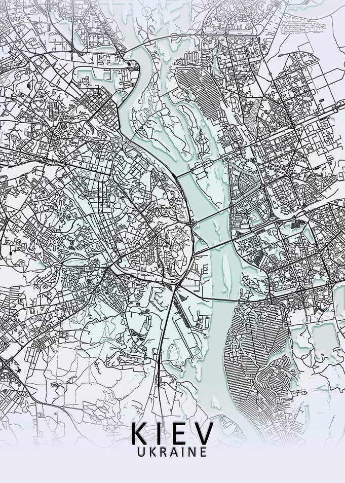 Kiev White City Map
