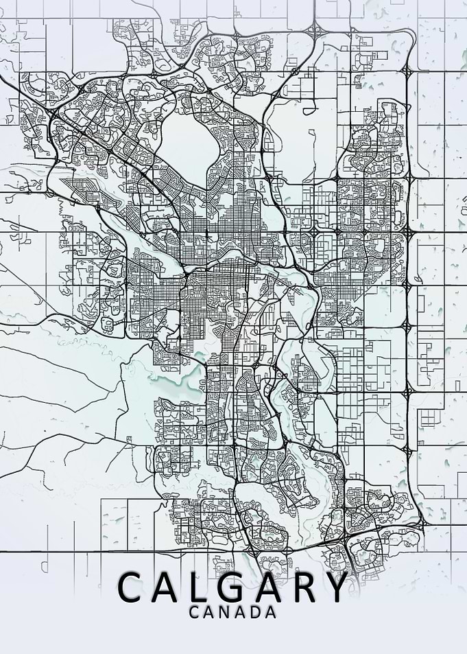 Calgary White City Map