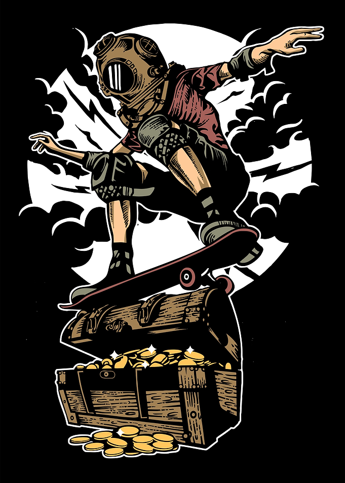 Diver Skater Treasure