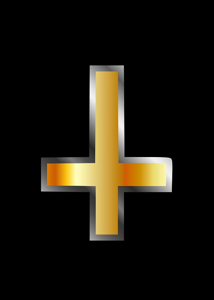 An inverted cross