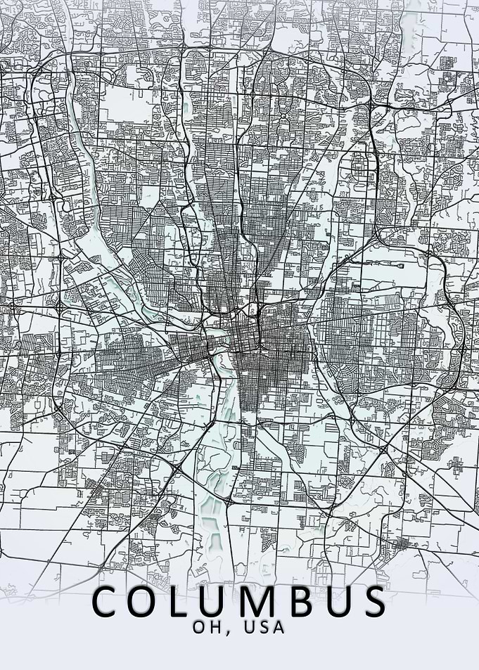 Columbus White City Map