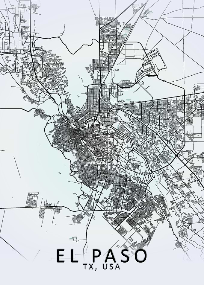 El Paso White City Map