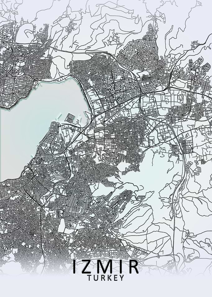 Izmir White City Map