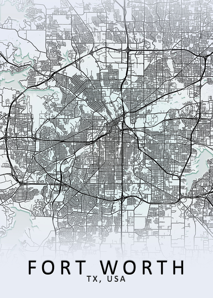 Fort Worth White City Map