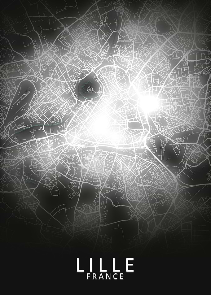 Lille LED Glow City Map