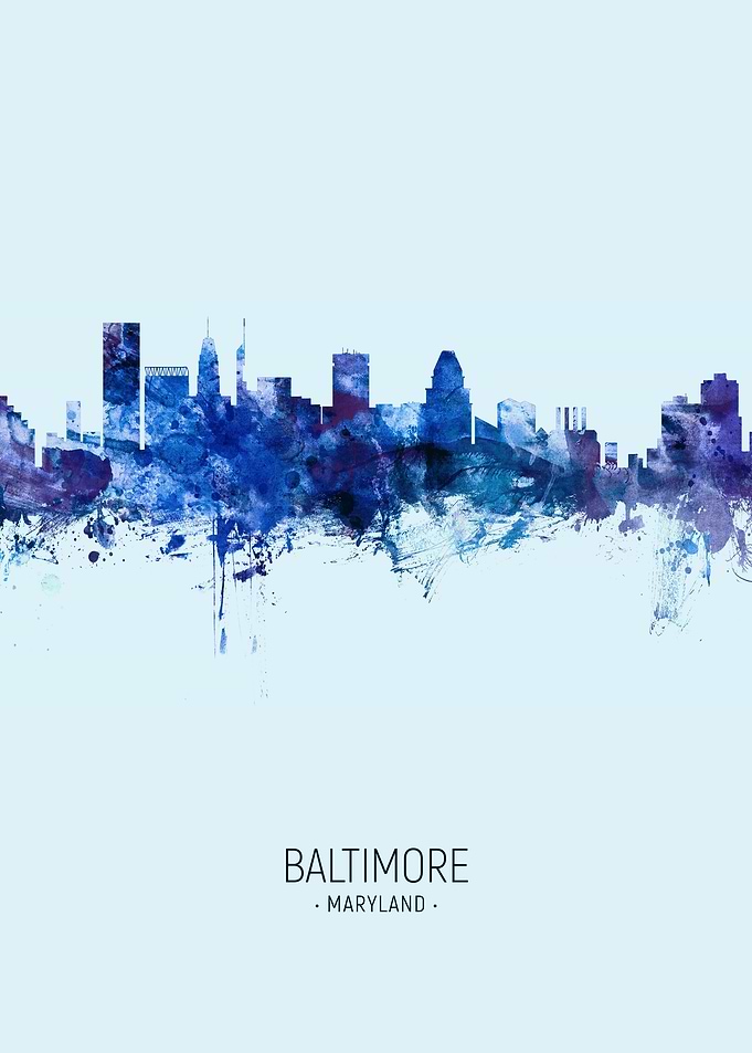 Baltimore Maryland Skyline