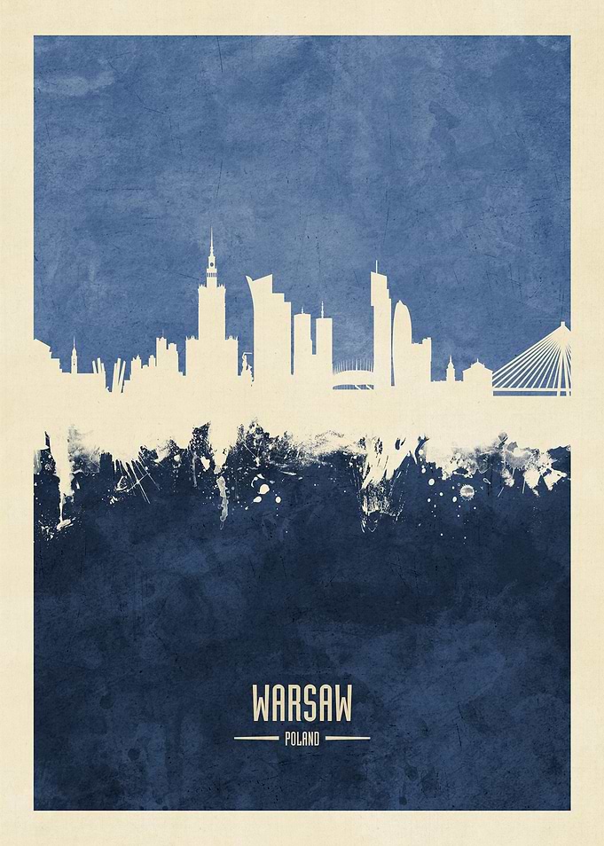 Warsaw Poland Skyline