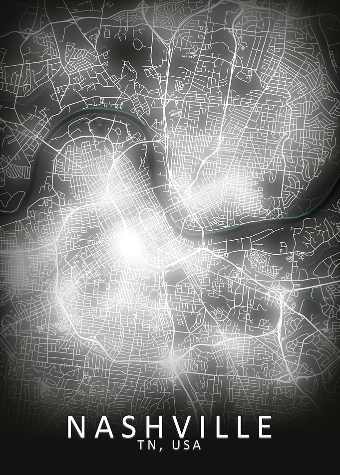 NashvilleLED Glow City Map