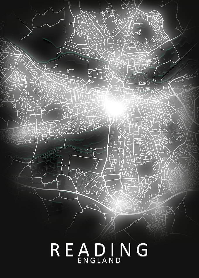 Reading LED Glow City Map