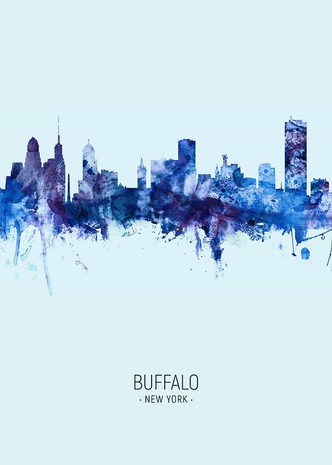 Buffalo New York Skyline