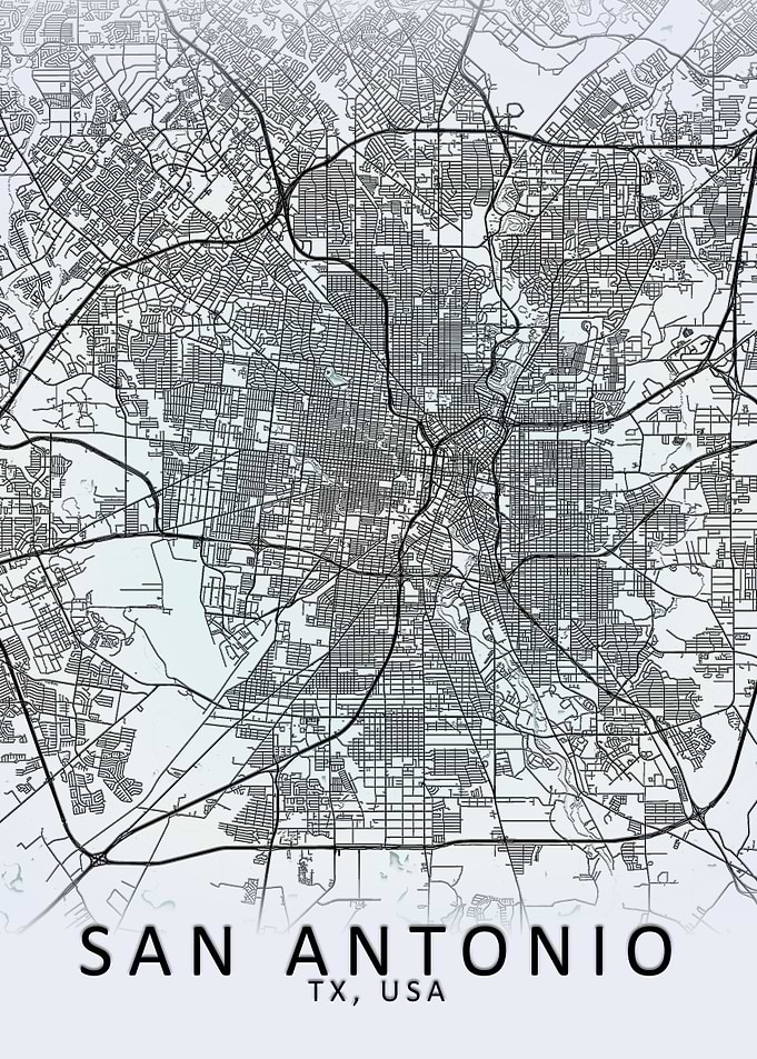 San Antonio White City Map